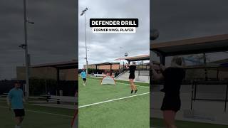 DEFENDER DRILL With Former NWSL Soccer Player ⚽️ soccer soccertraining soccerdrills [upl. by Eatnom689]