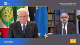 La rielezione del presidente Sergio Mattarella  Unomattina 01022022 [upl. by Sandye]