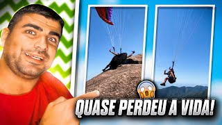 QUASE MRREU COM PARAPENTE NA PEDRA BONITA REACT [upl. by Fabrienne679]