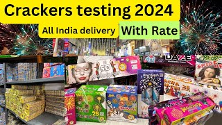 Diwali crackers testing 2024  crackers testing 2024 vlog  cheapest crackers market 2024 [upl. by Anavoig]