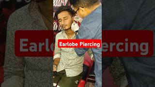 Earlobe Needle Piercing Method earpiercing [upl. by Simeon]