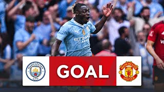 GOAL  Jeremy Doku  Manchester City 12 Manchester United  Final  Emirates FA Cup 202324 [upl. by Flessel]