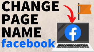 How to Change Facebook Page Name on PC Chromebook or Laptop  2024 Update [upl. by Minsat866]