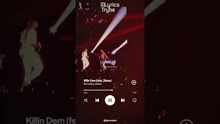 Burna Boy ft Zlatan Ibile  Killin Dem Lyrics lyricstrybe afrobeats [upl. by Gebler137]