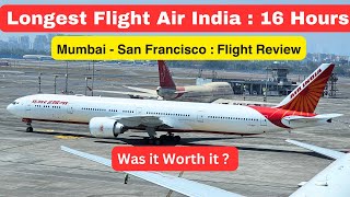 Air India Flight Review Economy Class  Mumbai  San Francisco  Boeing 777200 LR [upl. by Ennayram610]