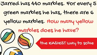 PSLE Math Solving Ratio Problems with Marbles 🔢🟢🟡 SingaporeMath PSLE [upl. by Aramit830]