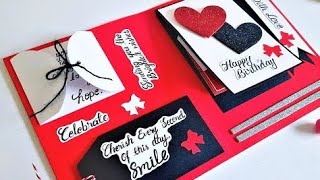 Easy craft ideas  Birthday card idea  paper craft craftideas easycraftideas craft diy crafty [upl. by Kcirtapnaes951]