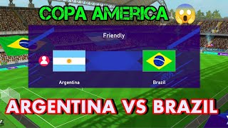 ARGENTINA VS BRASIL COPA AMERICA 2021 FINAL [upl. by Arodoeht956]