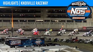 World of Outlaws NOS Energy Drink Sprint Cars  Knoxville Raceway  June 15 2024  HIGHLIGHTS [upl. by Stutman]