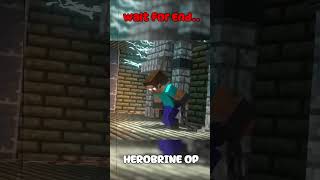 ENTITY VS HEROBRINE FIGHT ANIMATION shorts animation herobrine herobrineanimation memes gaming [upl. by Divadnhoj246]