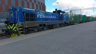 Fenniarailin tavarajuna Kouvola lajittelu – Aittaluoto 2992024 [upl. by Burhans]