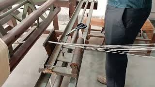 How to warping on sectional warping Drum  Handloom  Warping  Preparatory process of Weaving [upl. by Trant270]