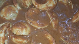 Egg recipe Egg gravy Motte gojju kannada masala curry boiled egg side dish quick easy tasty recipes [upl. by Nnaer]