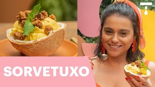 SORVETE VEGANO PEGA NAMORAD  De Férias com a There [upl. by Ecinereb]