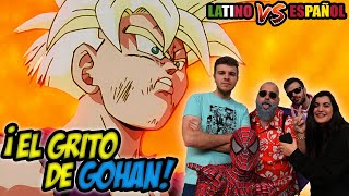 ESPAÑOLES REACCIONAN A DRAGON BALL LATINO VS ESPAÑOL  ⚡GOHAN SE TRANSFORMA EN SJJ2⚡🔥SAGA CELL🔥 [upl. by Ahseer510]