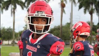 🏈🔒Osniel Ménage Triana 13U WRDB Miami Shores Spartans Miami FL [upl. by Vinnie]