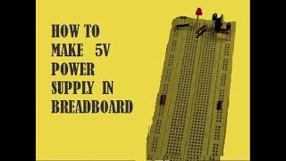 How to make 5v power supply in Breadboard [upl. by Selby]