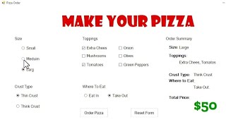 C  Windows from application  Pizza 🍕 [upl. by Neeruan]