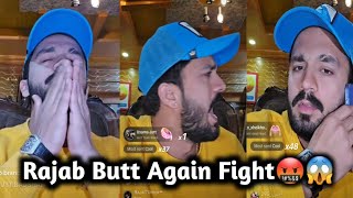 Rajab but Again fight on tiktok live 😱🤬  rajabbutt full angry 😡 [upl. by Nnaeerb693]