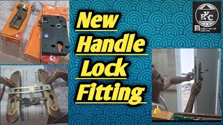 New Blowing New Handle lock fitting YouTube RYC Handle lock lagana ka idea Lock fitting [upl. by Osbourne852]