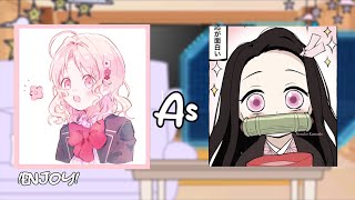 ♥︎ diabolik lovers react to yui as nezuko ♡︎  gacha reaction  ☆ Maessi ★ [upl. by Helaina915]