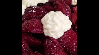 Receta dulce Mousse de queso y membrillos al vino [upl. by Niala241]