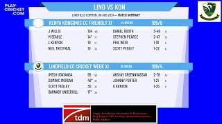 Lindfield CC Cricket Week XI v Kenya Kongonis CC Friendly XI [upl. by Antonie]