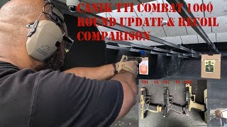 TTI Combat 1000 round update amp Recoil Comparison [upl. by Xavler]