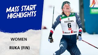 Jessie Diggins holds off Sundling in final event at Ruka  FIS Cross Country World Cup 2425 [upl. by Brandes]