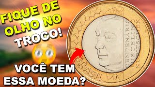 Moeda de 1 Real Juscelino Kubitschek 2002 Valor Para Colecionador  Preço de Catálogo [upl. by Mulcahy]