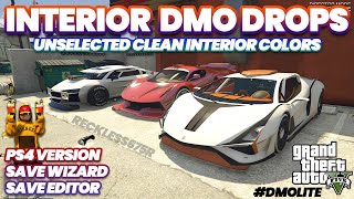 🚨New Interior DMO Lite 166💯 Unselected Clean Colors 🔥 Drop 4 Cars Save Editor amp Wizard PS4 PS5 GTA5 [upl. by Ricarda]