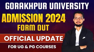 DDU Admission Form 2024 Out ✅  Gorakhpur University Admission Form 2024 आ गया UG amp PG  Last Date [upl. by Upali]