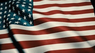 USA American Flag Waving Loop 19201280 Full HD [upl. by Reinke]