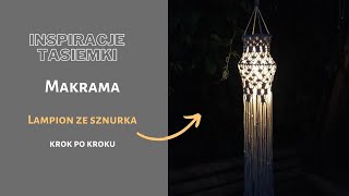 Jak zrobić lampion wiszący makrama DIY macrame tutorial [upl. by Arand]