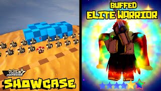 BUFFED LVL 175 ELITE WARRIOR 6⭐UNIT SHOWCASE  ALL STAR TOWER DEFENSE [upl. by Tebzil]