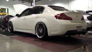 GTM G35 HR SUPERCHARGER KITAT TUNING SESSION [upl. by Emoraj]