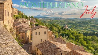 Montepulciano Tuscany Walking and 4k Drone tour of the Beautiful Medieval Italian Town [upl. by Ecar]