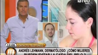 El dermatólogo Andrés Lehmann explica cómo evitar la caída del cabello [upl. by Alemrac500]