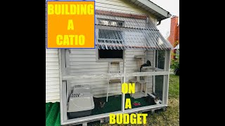 BUILDING A CATIO  ON A BUDGET OF 300 WEEKEND PROJECT [upl. by Milli]