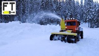 LEGO Technic Unimog U4023 MOC  working snow blower [upl. by Durstin]