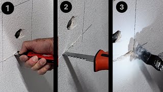 3 Ways To Cut Drywall  EZPro Texture [upl. by Yzzo]