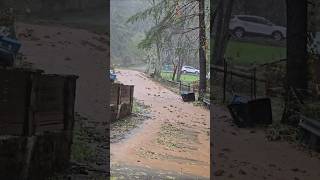 Flooding in Downtown Boone NC 1 of 5 Bear Trail Rd 92724 [upl. by Meryl]