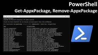 PowerShell GetAppxPackage RemoveAppxPackage [upl. by Gilud]