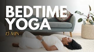 Bedtime Yoga for a Deep Sleep Stress and Anxiety [upl. by Frost]