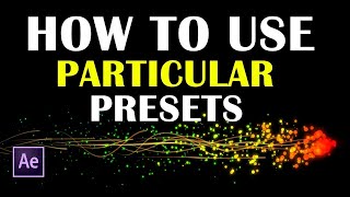 How to use Trapcode Particular in After Effects  Trapcode Particular [upl. by Akiaki]