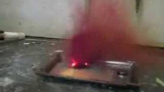 Iodine Aluminum Volcano Reaction [upl. by Kramlich853]