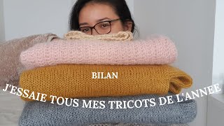 Jessaie tous mes tricots de lannée  Podcast tricot 02 [upl. by Ennovihc]