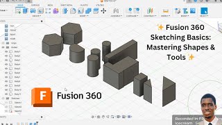 ✨ Fusion 360 Sketching Basics Mastering Shapes amp Tools ✨ [upl. by Tloc]