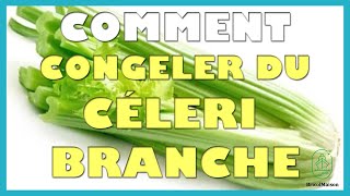 Comment congeler du céleri branche [upl. by Ayahsey]