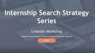 LinkedIn Zoom Session  MSB Internship Search Strategy Series  Master of Science in Business [upl. by Ltihcox]